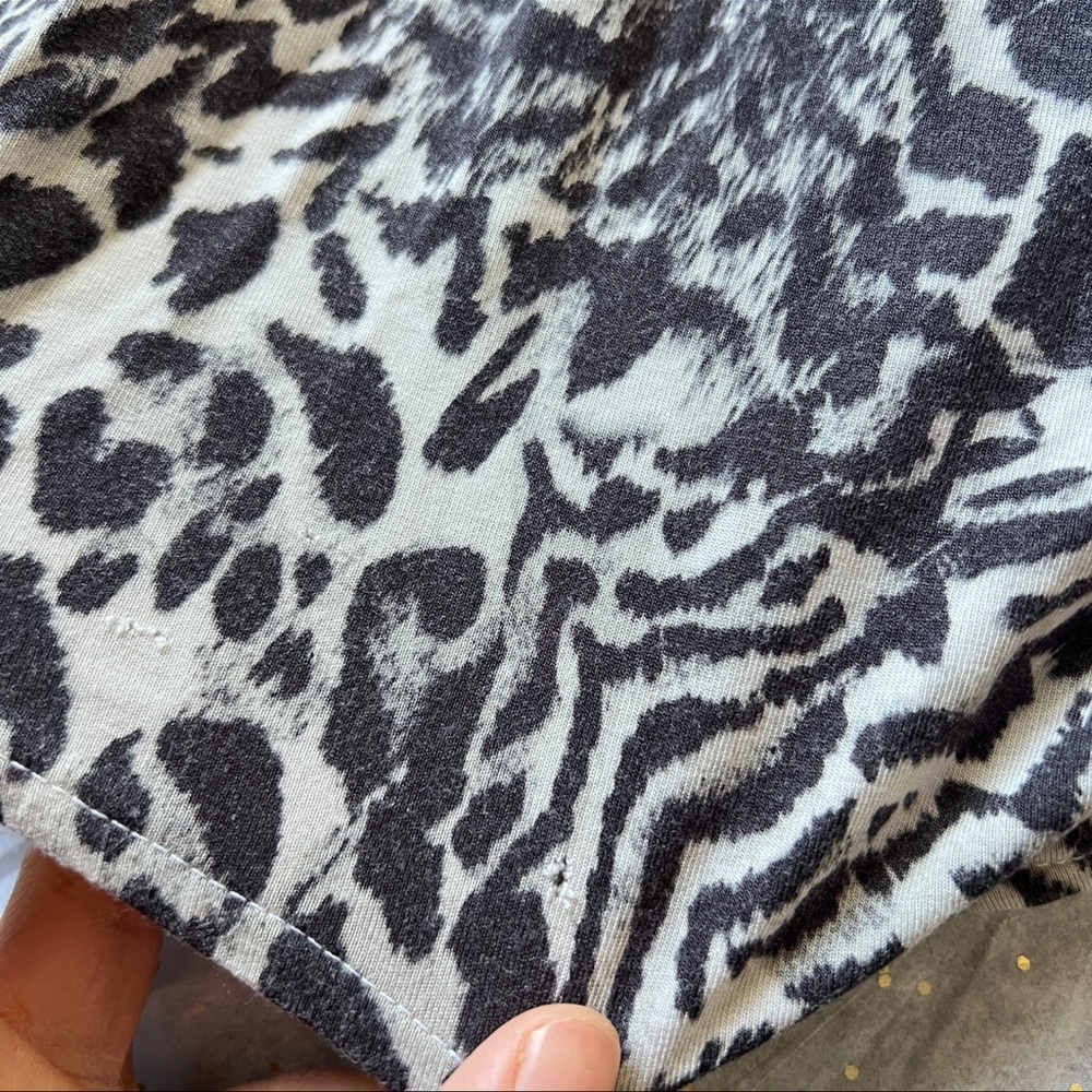 Guess Strapless Exotic Zebra White Leopard Print Maxi Dress Y2K Size M - Picture 8 of 8